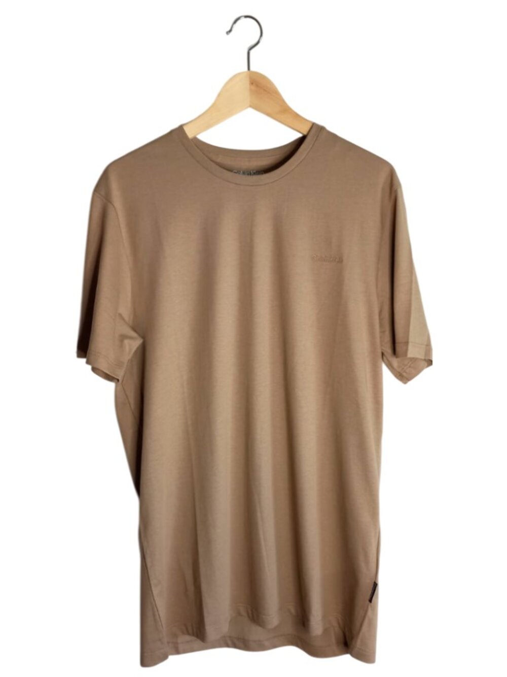 Calvin Klein Men Liquid Touch Crewneck T-Shirt NWT Casual Tan Tee M